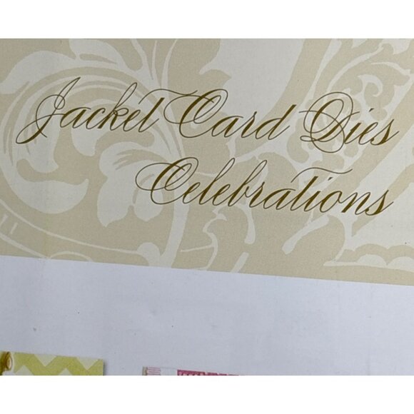 Anna Griffin Jacket Card Dies Celebrations Cake Design Metal Cutting Dies - Picture 5 of 16